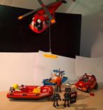 Playmobil reddings- en vissersboot, helikopter, hulpdiensten, Kinderen en Baby's, Speelgoed | Playmobil, Ophalen, Gebruikt