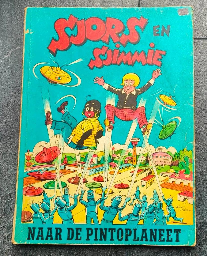 Sjors en Sjimmie naar de Pintoplaneet 19, Gelezen, Eén stripboek, Diverse auteurs, Ophalen of Verzenden