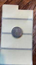 2 Reichsmark 1938 D - Duitsland 3e Rijk -zilver Hindenburg, Ophalen of Verzenden, Duitsland, Losse munt, Zilver