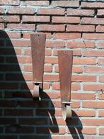 2 metalen kandelaars, Ophalen of Verzenden, Gebruikt