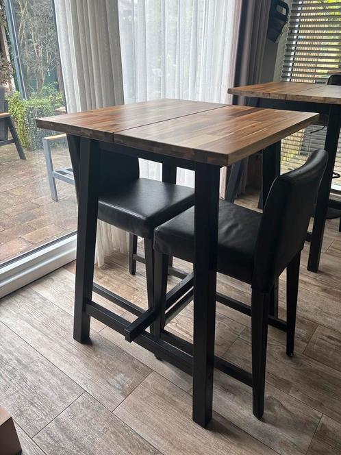 2 Statafels met barkrukken - Gebruikt, Huis en Inrichting, Barren, Zo goed als nieuw, Ophalen