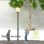 Lantaarn parkmodel 5 stuks warmwitte LED Modelbouw-H0, Overige merken, Natuur, Gelijkstroom of Wisselstroom, Nieuw
