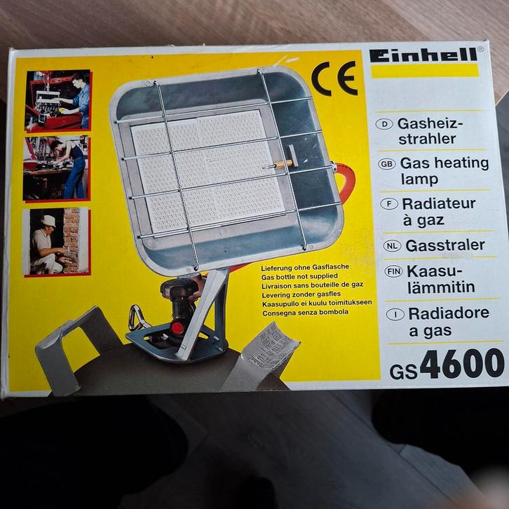 Einhell GS4600 Gasstraler - Nieuw in doos!, Tuin en Terras, Terrasverwarmers, Nieuw, Gas, Vloer, Ophalen of Verzenden