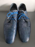 Floris van Bommel blauwe croco schoenen 11, Kleding | Heren, Schoenen, Ophalen of Verzenden, Zo goed als nieuw, Blauw