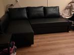 Ikea Friheten Hoekbank Slaapbank leatherlook, Huis en Inrichting, Slaapkamer | Slaapbanken, Zwart, Tweepersoons, Ophalen of Verzenden