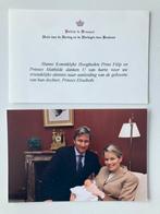Prinses Elisabeth van Belgie, geboorte, bedankje + foto, Ophalen of Verzenden, Gebruikt, Kaart, Foto of Prent