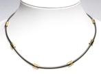 Schitterende 14-KT Geelgoud & Titanium Ketting, Verzenden, Zo goed als nieuw, Goud, Goud