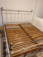 180x200 bed incl. Lattenbodems, Wit, Tweepersoons, Ophalen of Verzenden, Zo goed als nieuw