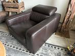Leatherworld fauteuil, zit heerlijk. kwaliteit buffelleer, Huis en Inrichting, Ophalen, Stoer, chique, landelijk, Gebruikt, 100 tot 125 cm