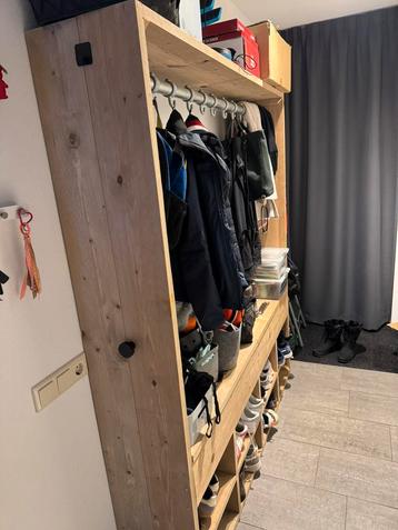 Steigerhouten kapstok kast voor schoenen en jassen en meer beschikbaar voor biedingen