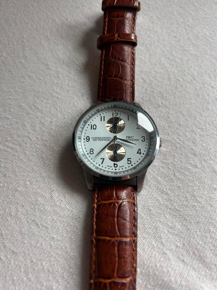 Origine IWC Portugieser Chronograph Rattrapante, Sieraden, Tassen en Uiterlijk, Horloges | Heren, Zo goed als nieuw, Polshorloge