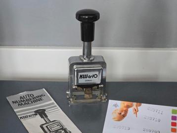 Vintage KW Trio numeroteur / doortelstempelautomaat €35 beschikbaar voor biedingen