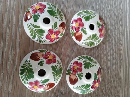 4 vintage keramische lampenkapjes, Antiek en Kunst, Antiek | Keramiek en Aardewerk, Ophalen of Verzenden