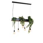 Industriële hanglamp met plantenbak, Huis en Inrichting, Ophalen, Gebruikt, 75 cm of meer, Metaal