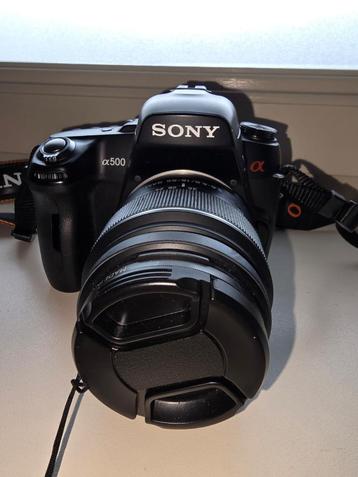 sony alfa a500 met 18-55 AF lens