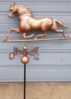 Koperen windwijzer ornament voor schoorsteen Paard ornament, Tuin en Terras, Windwijzers en Windmolens, Nieuw, Ophalen