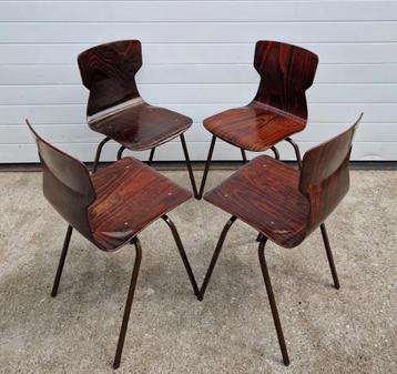 67 x Pagholz OBO Vintage schoolstoelen cafe stoelen retro beschikbaar voor biedingen