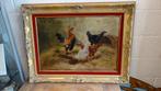 kippenschilderij "Sivel" periode 1900, Antiek en Kunst, Kunst | Schilderijen | Klassiek, Ophalen