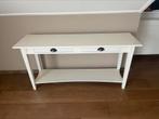 Sidetable wit, 25 tot 50 cm, 100 tot 150 cm, Gebruikt, Rechthoekig