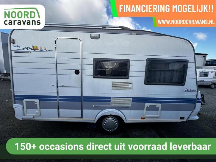 Hobby 400 SF DE LUXE DWARSBED,TOILET,MOVER, FIETSENDRAGER, Caravans en Kamperen, Caravans, Bedrijf, tot en met 4, 750 - 1000 kg