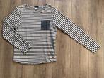 Scotch&Soda sweater trui streep wit beige donker blauw S/46, Kleding | Heren, Verzenden, Beige, Zo goed als nieuw, Scotch & Soda