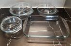 'Pyrex' ovenschaal en ronde schalen, Ophalen, Zo goed als nieuw
