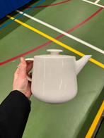 Vintage Look Theepot – Crème Wit Kleur, Keramiek, Overige typen, Ophalen of Verzenden, Zo goed als nieuw