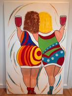 Schilderij Dikke Dames - 74,5x114 cm, Ophalen