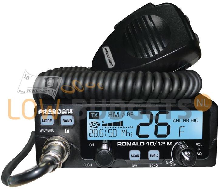 President Ronald 10M Zendamateur Transceiver, Auto diversen, Overige Auto diversen, Verzenden