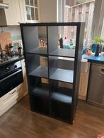 Zwarte IKEA Kallax kast, Ophalen, Met plank(en), Kunststof, 100 tot 150 cm