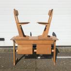 bureau + 2x CASALA schoolstoelen 70s, Huis en Inrichting, Bureaus, Gebruikt, Ophalen, Bureau