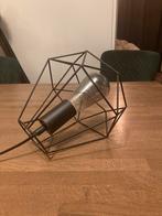 Stalen draad lamp sfeer verlichting nachtlampje tafellamp, Ophalen, Industrieel vintage, Zo goed als nieuw, Minder dan 50 cm