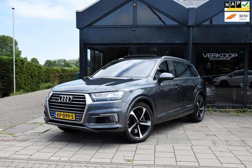 Audi Q7 3.0 TDI e-tron quattro Sport, S line , 374 PK, Pano, Auto's, Audi, Bedrijf, Te koop, Q7, 360° camera, 4x4, ABS, Achteruitrijcamera