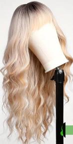 Lang blond haarstuk / pruik golvend natuurlijke uitstraling, Sieraden, Tassen en Uiterlijk, Verzenden, Nieuw, Pruik of Haarverlenging
