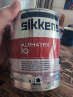 Sikkens Alphatex IQ - Witte buitenmuurverf 1L, Doe-het-zelf en Verbouw, Verf, Beits en Lak, Wit, Ophalen of Verzenden, Minder dan 5 liter