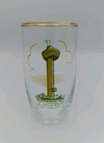 Vintage glas: Euromast 1960, fraai, gouden randje, Ophalen of Verzenden, Zo goed als nieuw