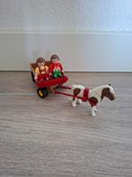 Playmobil pony huifkar, Ophalen of Verzenden, Zo goed als nieuw, Complete set