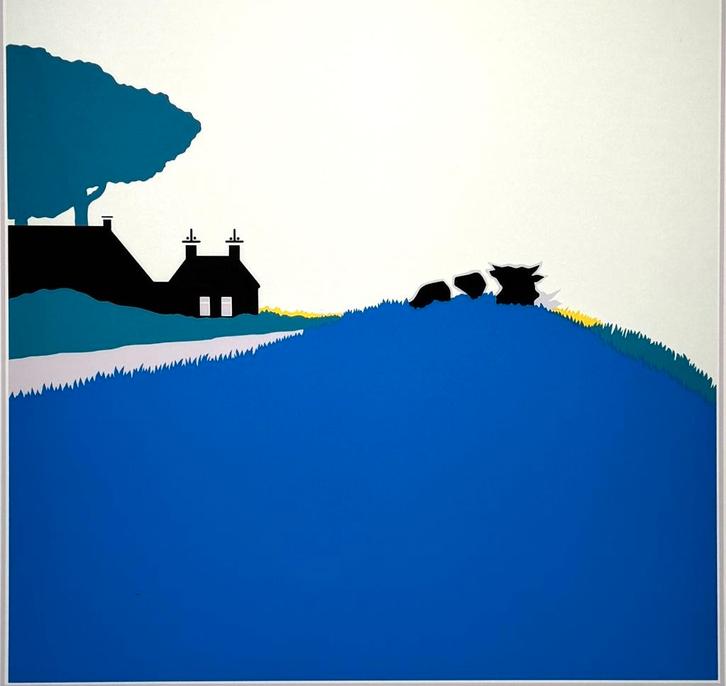 85. Zeefdruk - Han Jansen, "Zicht op noorderbreedte", Antiek en Kunst, Kunst | Litho's en Zeefdrukken, Ophalen of Verzenden