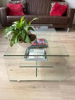 Glazen design tafel van Helderr, Huis en Inrichting, Ophalen, Minder dan 45 cm, 75 cm of meer, Modern
