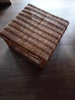 Laag rieten bijzettafeltje, Ophalen, Vierkant, 55 tot 75 cm, Zo goed als nieuw