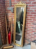 Gouden barok spiegel - staande spiegel, Minder dan 50 cm, Gebruikt, Ophalen of Verzenden, 150 tot 200 cm