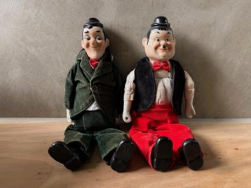 Vintage Laurel en Hardy Poppen Pop Porselein 30 cm beschikbaar voor biedingen