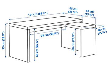 Bureau malm ikea - afbeelding 2