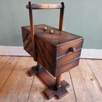 Lucky Vintage brocante naaimeubeltje met harmonica lades, Ophalen