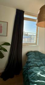 Donkergrijs Velours Gordijn 265x265cm, Huis en Inrichting, Stoffering | Gordijnen en Lamellen, Ophalen of Verzenden, Zo goed als nieuw