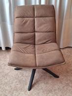 fauteuils olijfgroen en bruin, Huis en Inrichting, Fauteuils, Ophalen, Minder dan 75 cm, Zo goed als nieuw, Stof