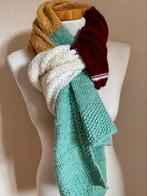 Handgebreide wollen sjaal - Tante Knots inspiratie, Kleding | Dames, Mutsen, Sjaals en Handschoenen, Ophalen of Verzenden, Nieuw