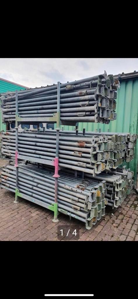 bouwstempels BM 400 & 450 & 500, schroefstempels, stempels, Doe-het-zelf en Verbouw, Steigers, Gebruikt, Overige typen, 2 tot 5 meter