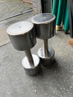 2 x 9 kg Chrome dumbells dumbell set gewichten, Gebruikt, Ophalen of Verzenden, Dumbbell