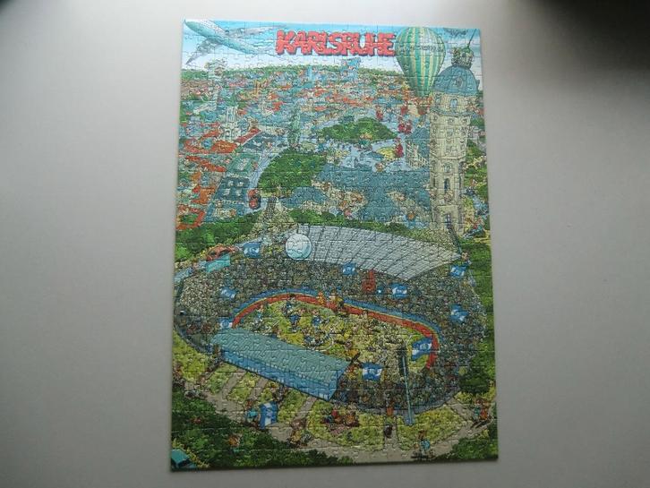 Puzzel 500 stukjes met als thema KARSRUHE, Hobby en Vrije tijd, Denksport en Puzzels, Zo goed als nieuw, Legpuzzel, 500 t/m 1500 stukjes